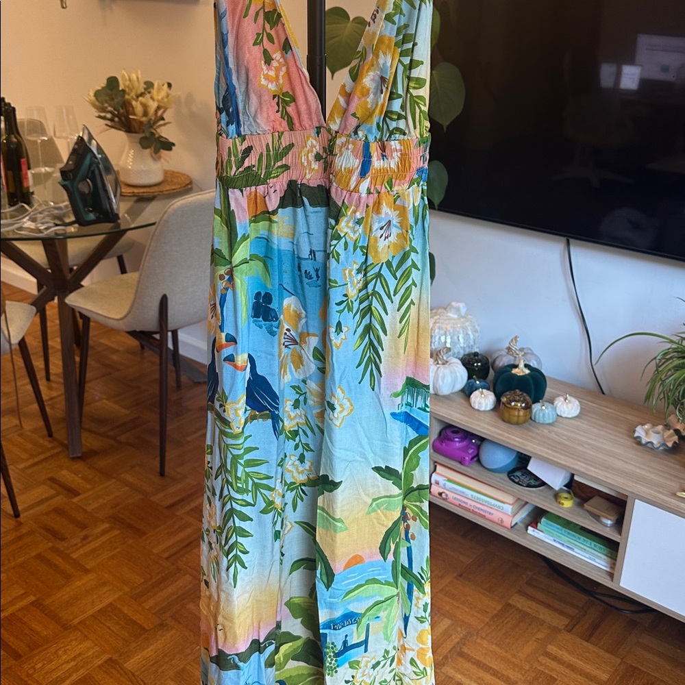Farm Rio Tropical Print Maxi Dress